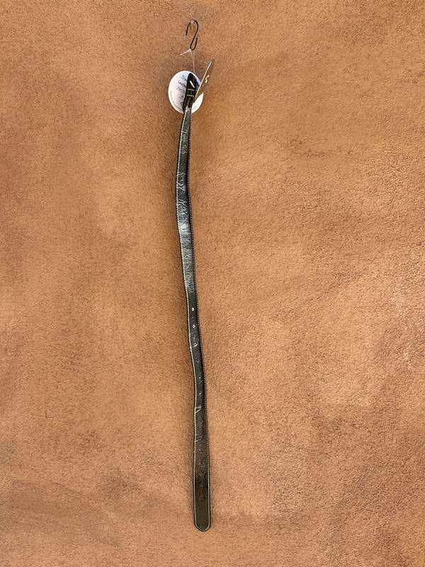 Black Tooled Leather Belt with Horse
