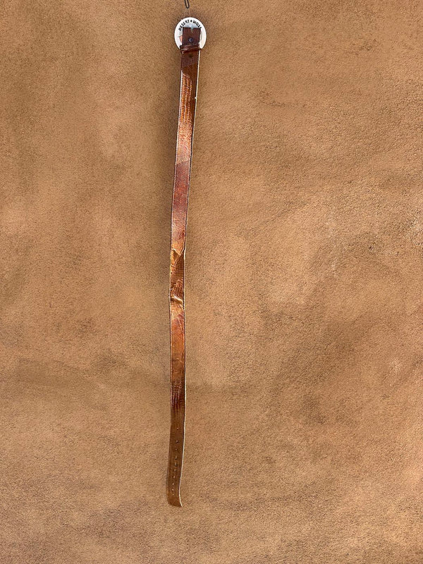 Brown Reptile and Leather Justin Belt, 40
