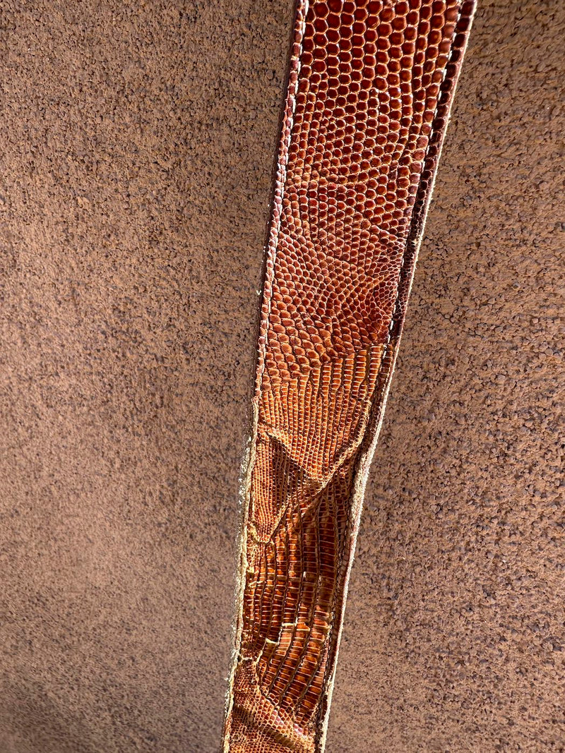 Brown Reptile and Leather Justin Belt, 40