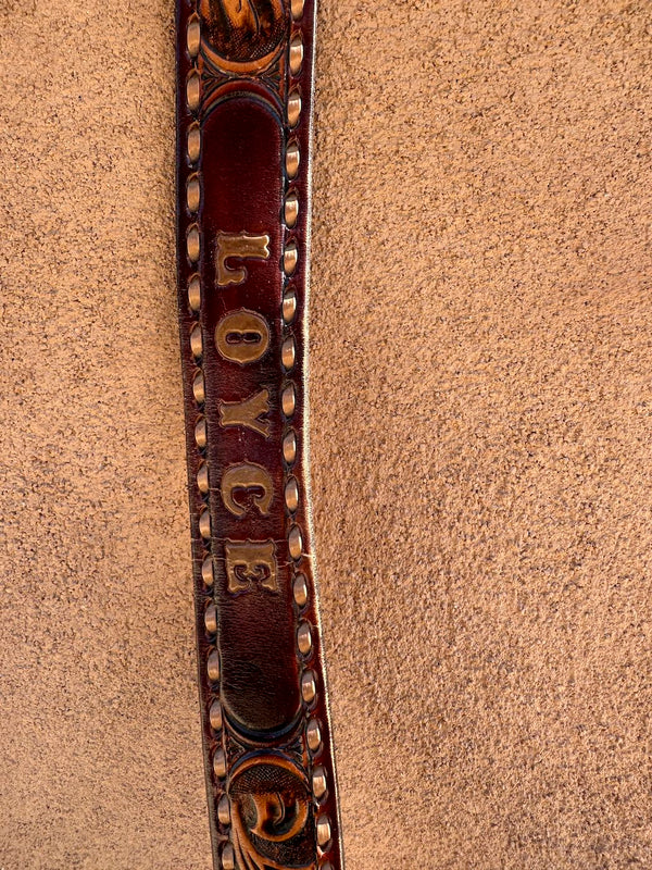 Tooled Leather "Loyce" Belt, 30