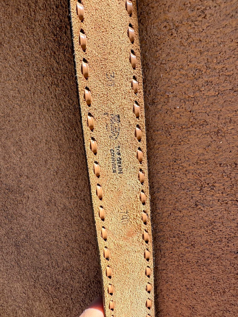 Tooled Leather "Loyce" Belt, 30