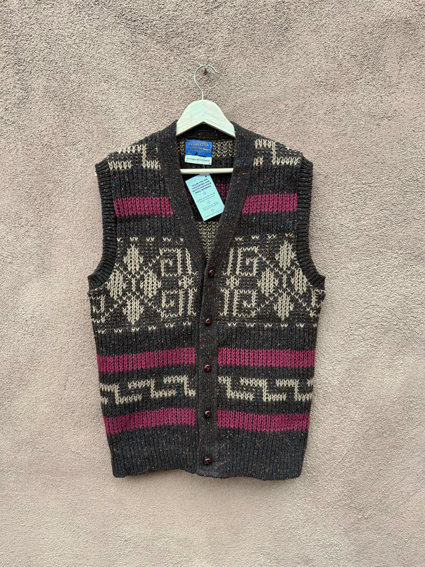 Pendleton Cowichan Style Wool Vest