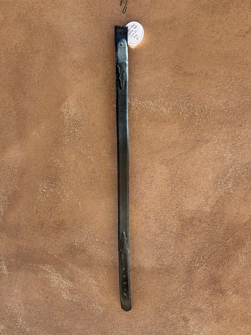 Western Black Leather Belt - 32