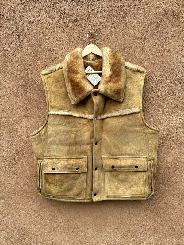 Heavy Duty Multi Pocket Overland Shearling Vest
