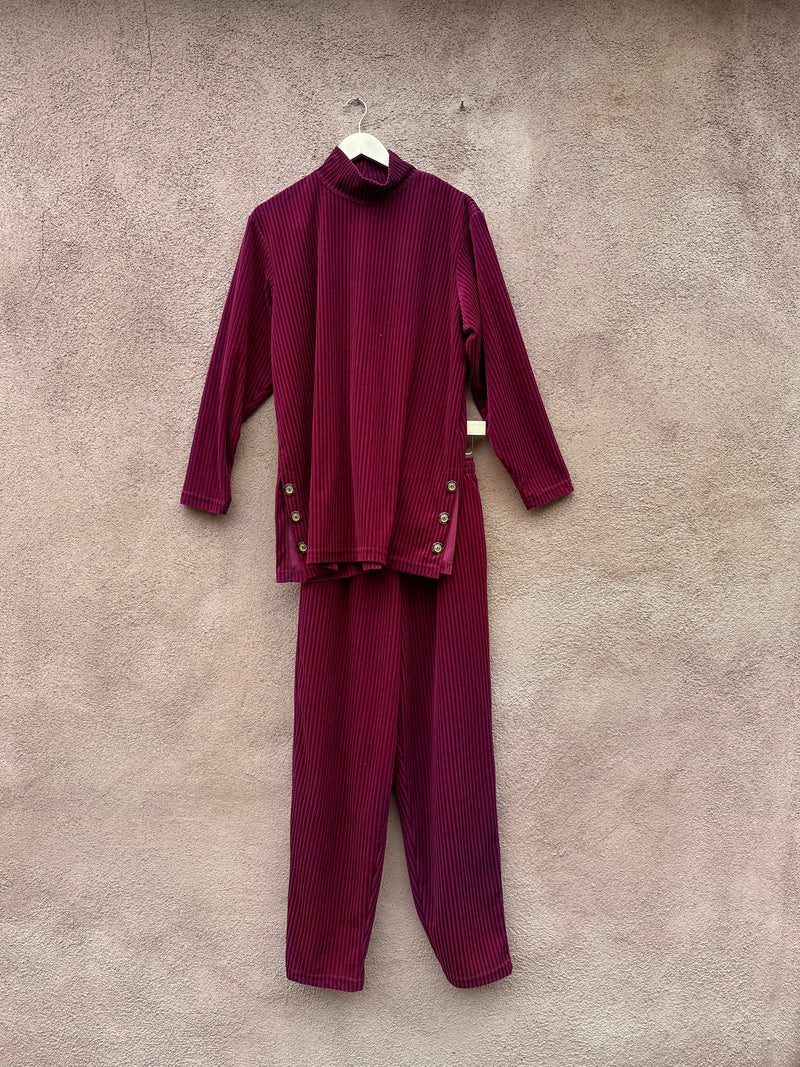 DVF Maroon 2-Piece Outfit - Color Authority