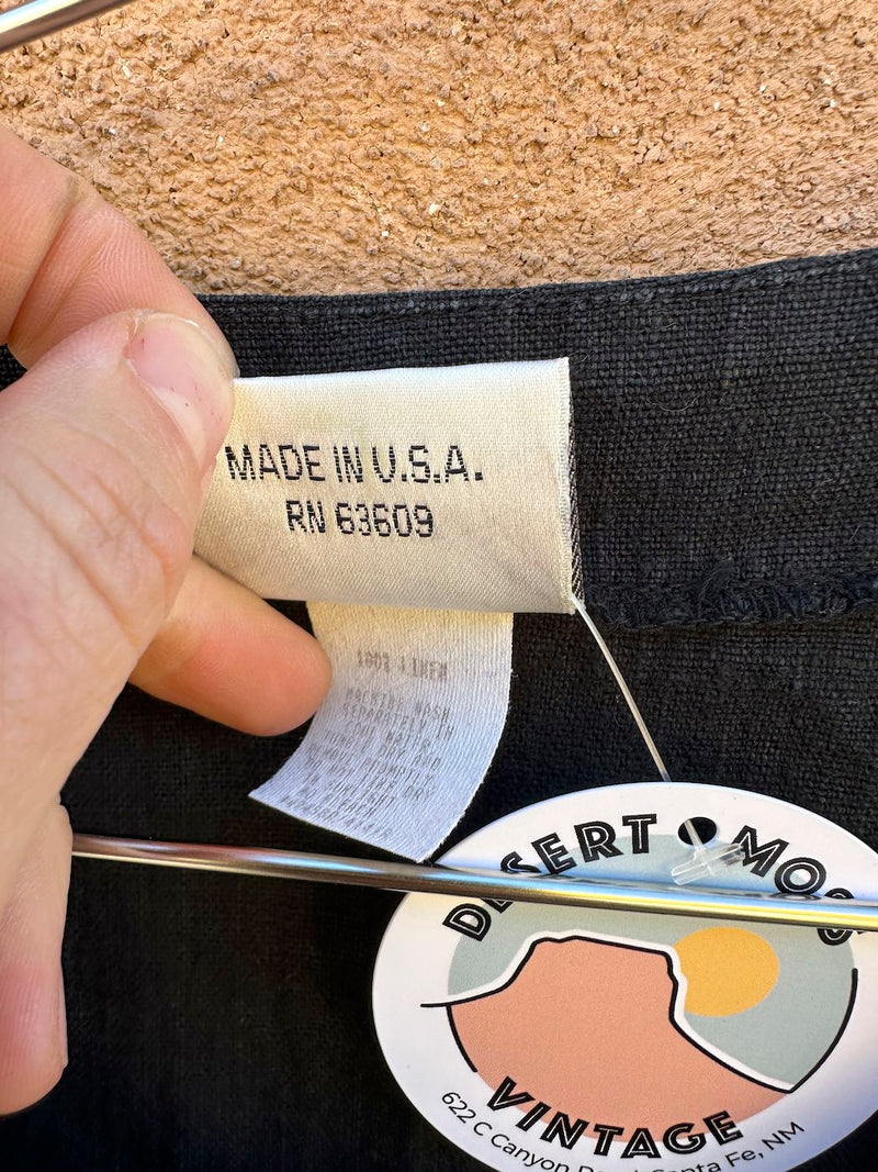 Button Up 100% Linen Dress by Mishi