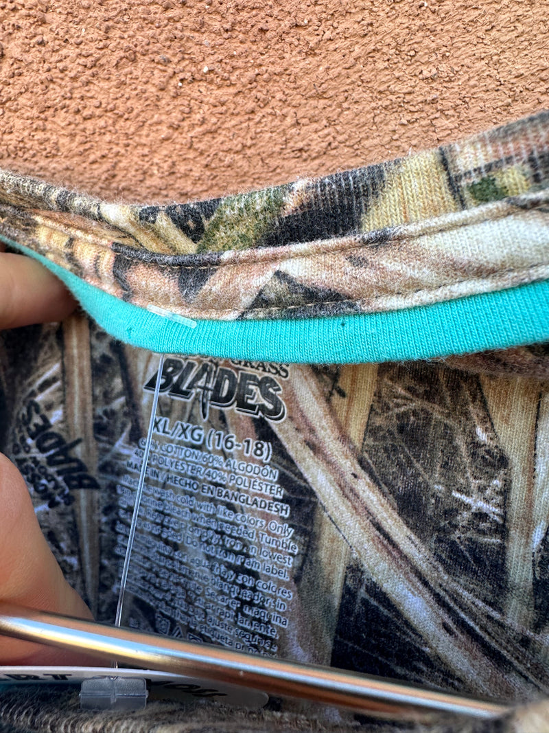 Mossy Oak Henley T-shirt (16-18 XL)
