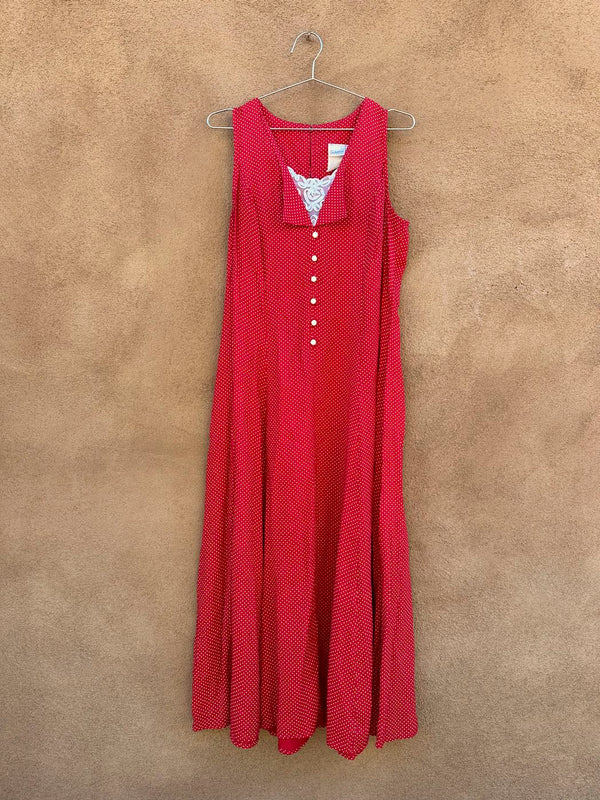 Red and White Polka Dot Frederick's of Hollywood Dress