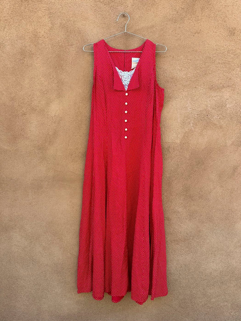 Red and White Polka Dot Frederick's of Hollywood Dress