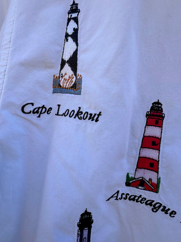 Lighthouse Embroidered Blouse, 220 Hickory