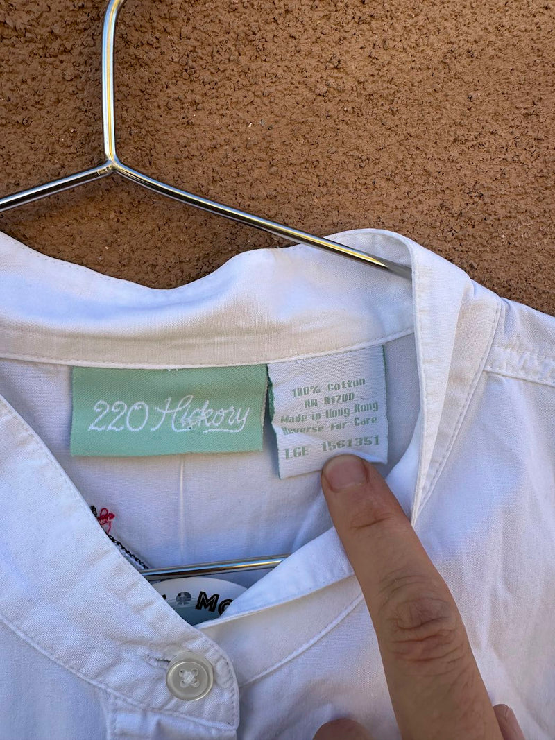 Lighthouse Embroidered Blouse, 220 Hickory