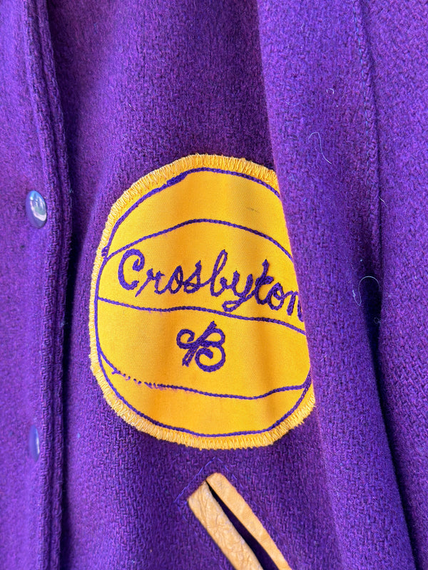 Purple Letterman Jacket