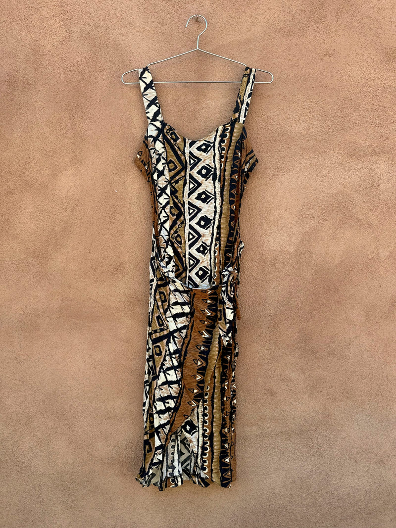Batik Style Rayon Island Dress - Steppin' Out