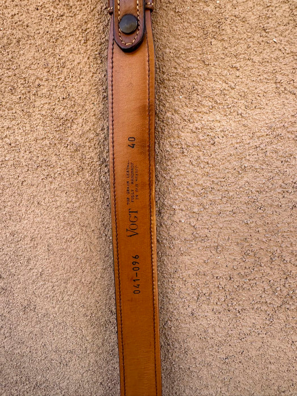 Vogt Brown Leather Belt - 40