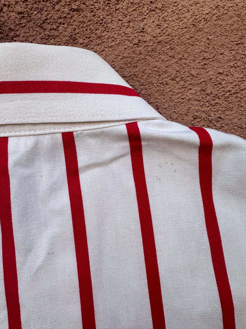 1960's Da-Rue of California Striped Blouse