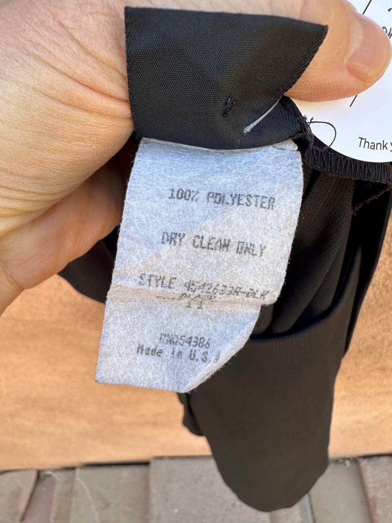 Judy Knapp Black Pinafore - Made in USA