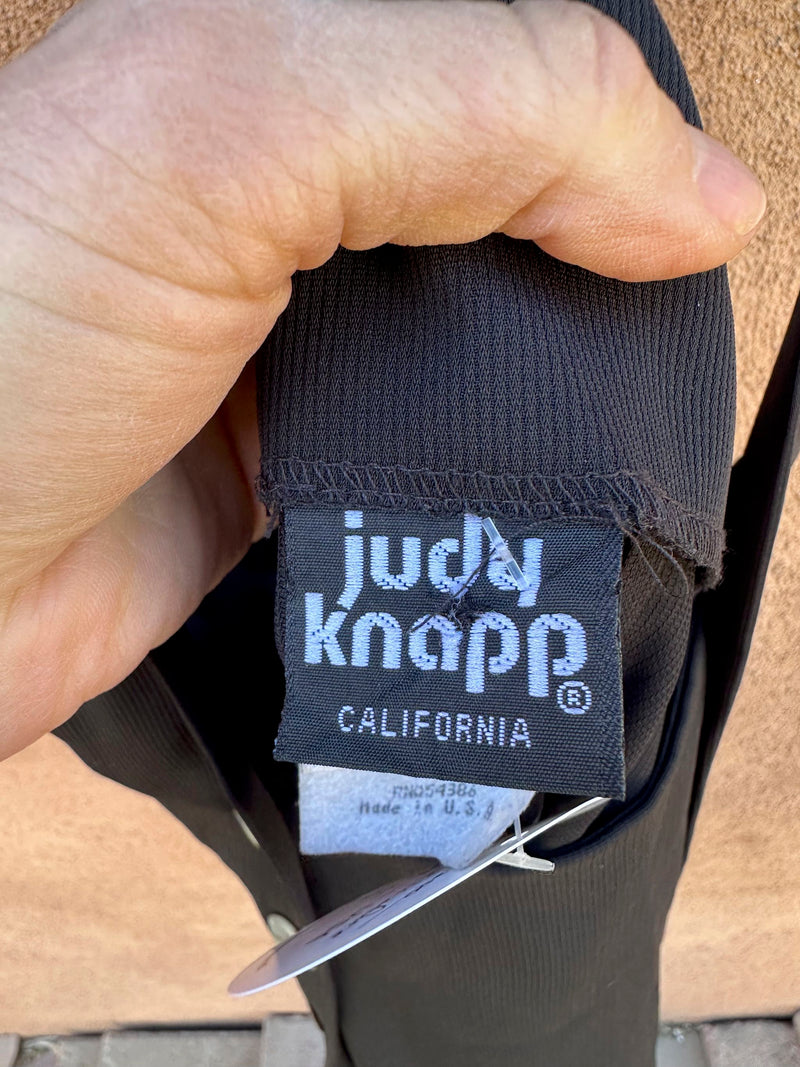 Judy Knapp Black Pinafore - Made in USA