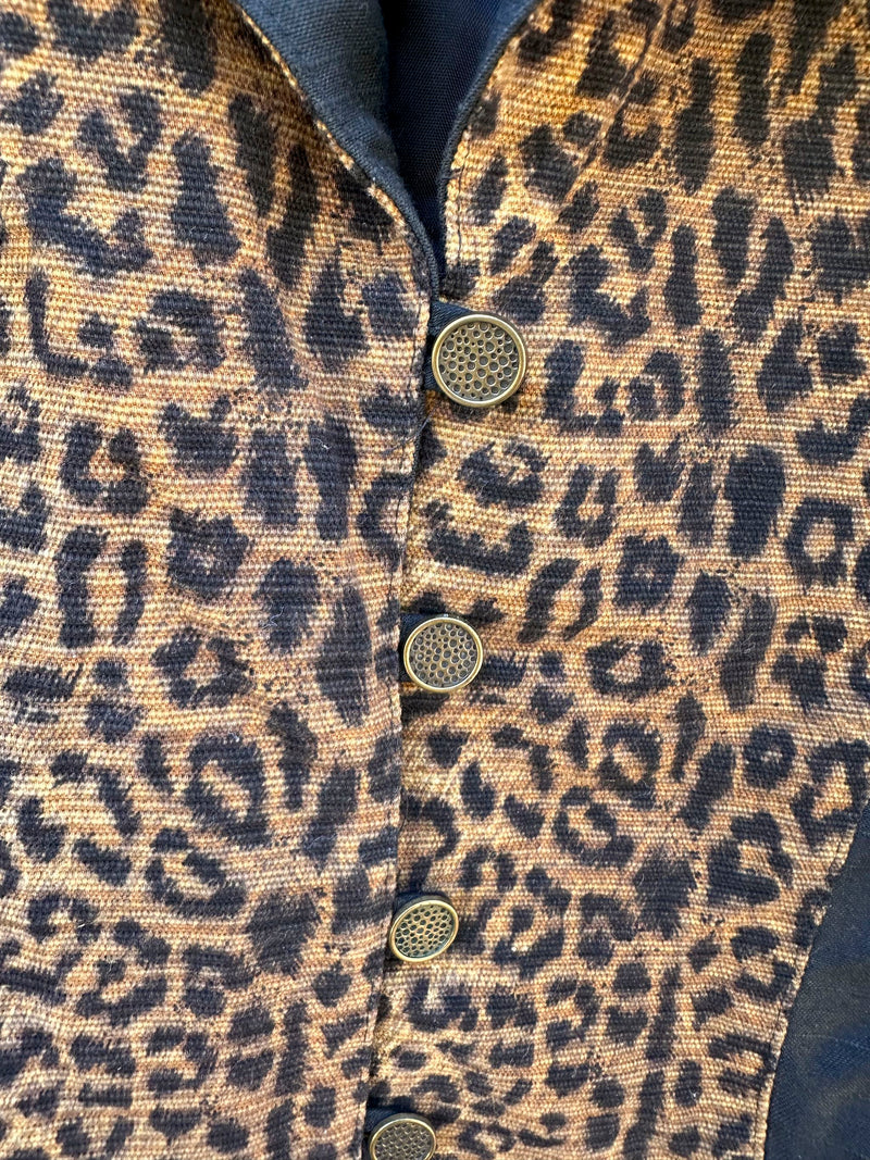 Cheetah Print Longhorn Western Jacket