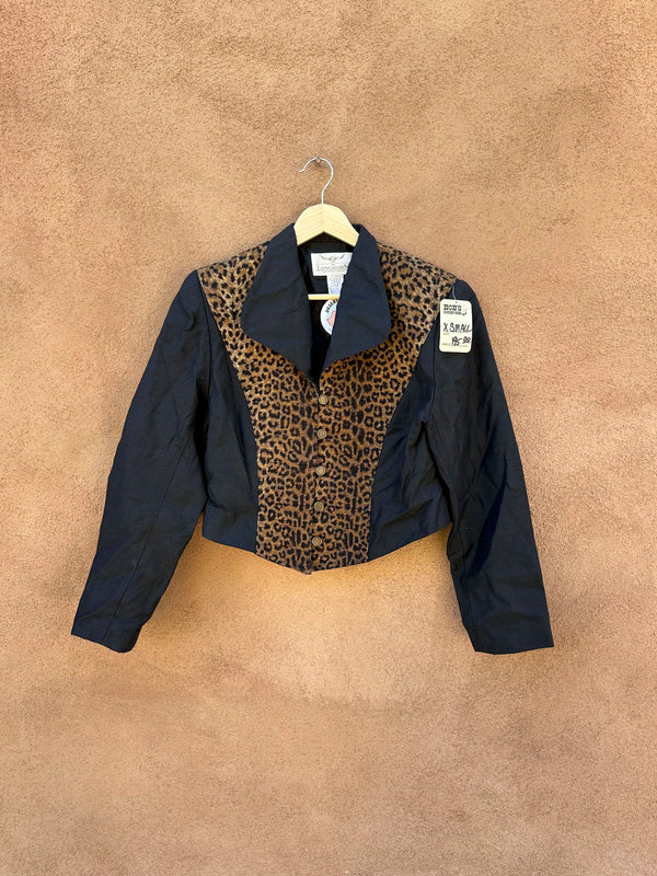 Cheetah Print Longhorn Western Jacket