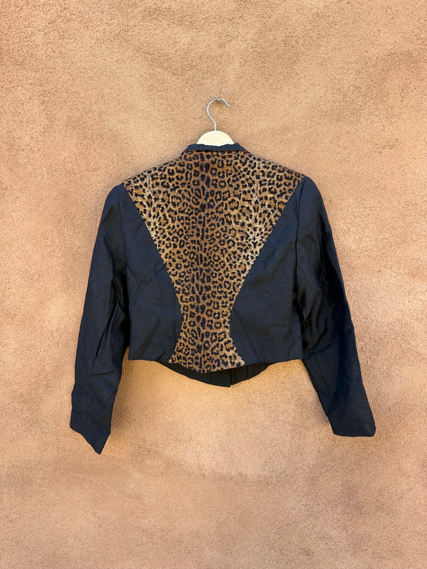 Cheetah Print Longhorn Western Jacket