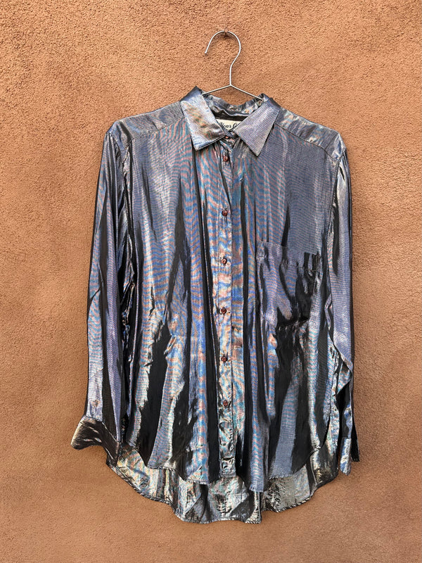 70's Year Of... Metallic Blouse - Made in USA