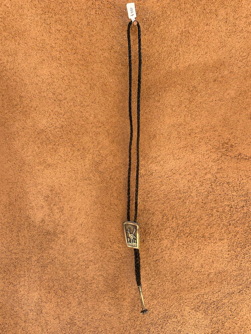 Sterling Silver Roadrunner Bolo Tie