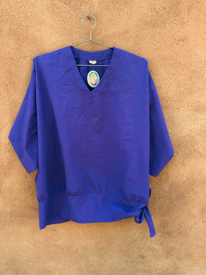 G.W. Original Purple Blouse with Hip Tie