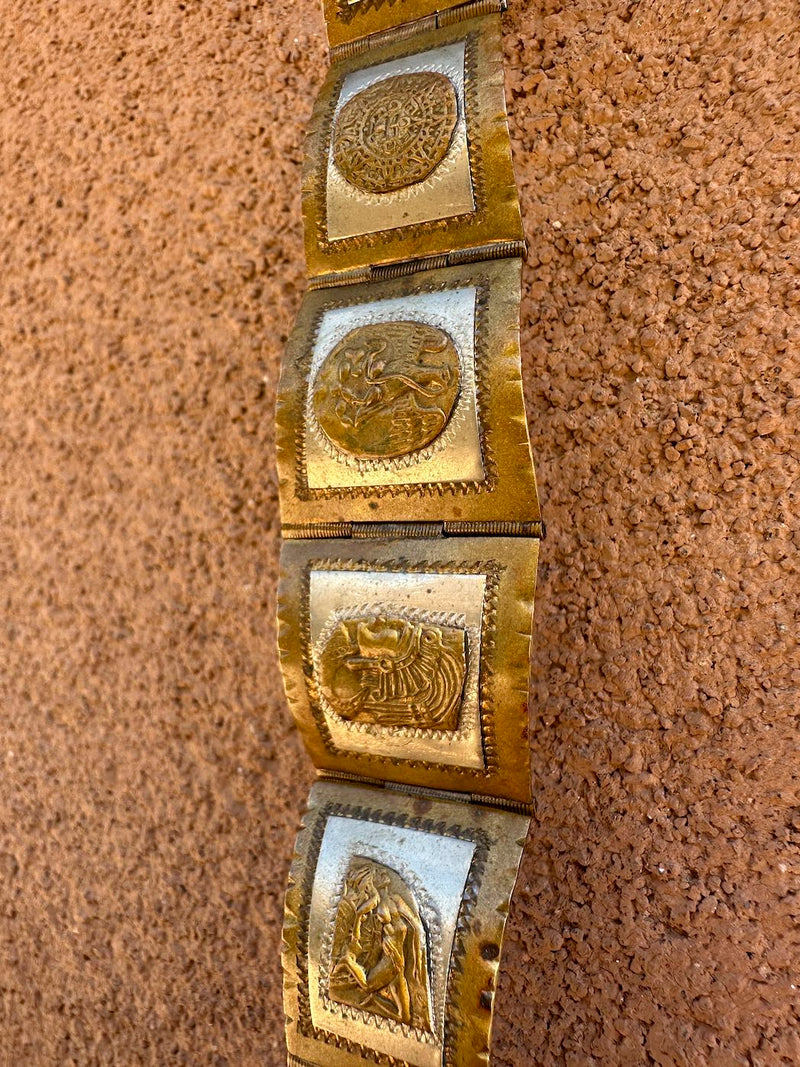 Sterling Silver Taxco Mexican Theme Bracelet