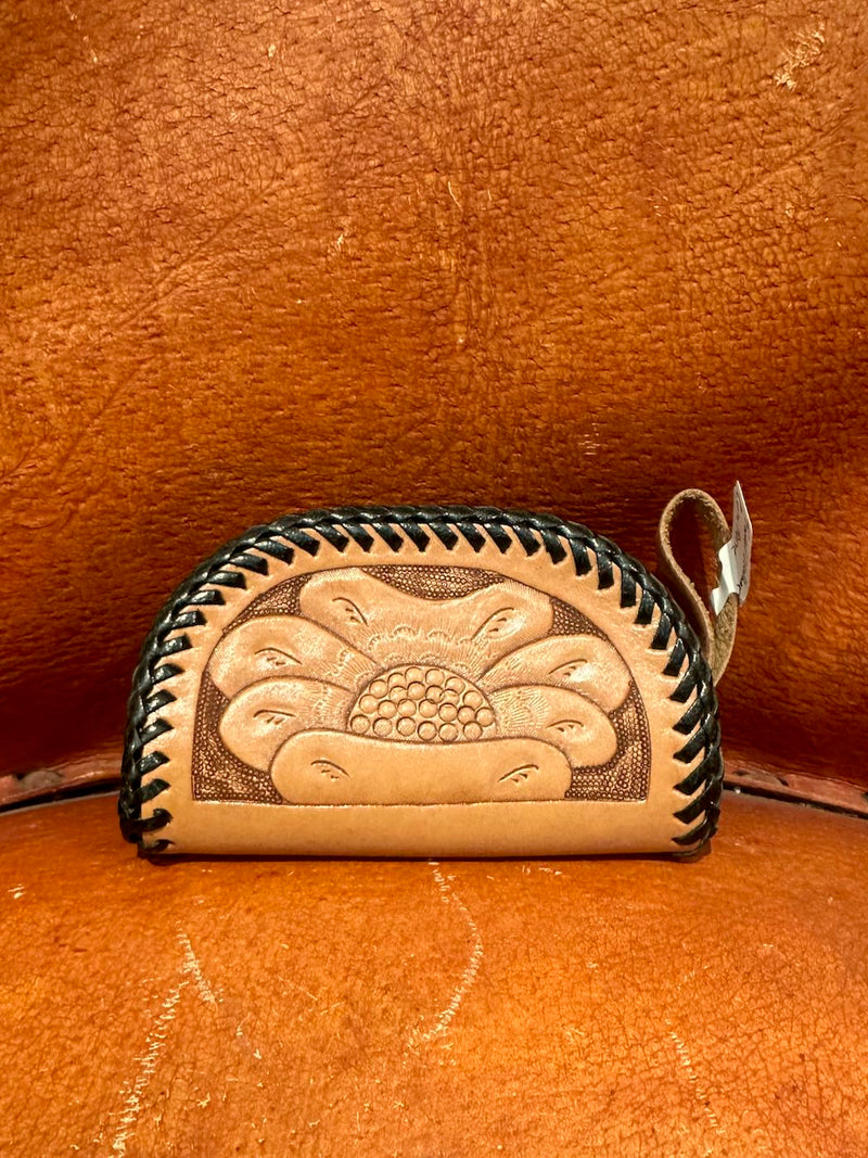 Tooled Leather Coin Purse