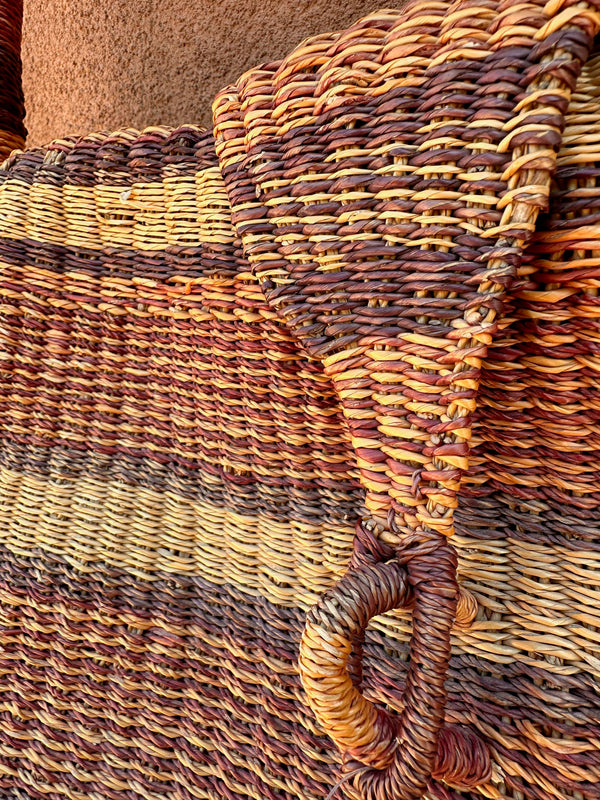 Double Entry Hand Woven Market Bag