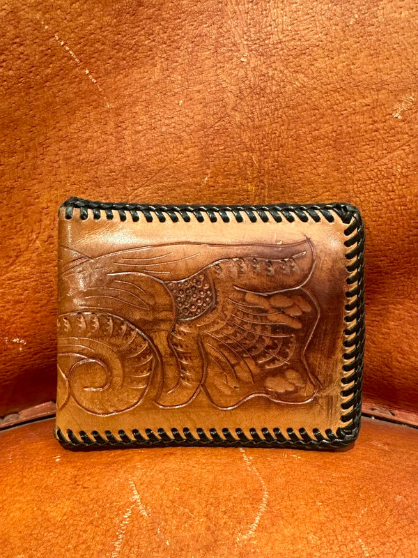 Tooled Leather Wallet #11