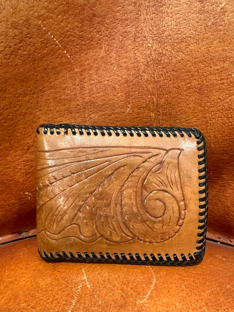 Tooled Leather Wallet #11