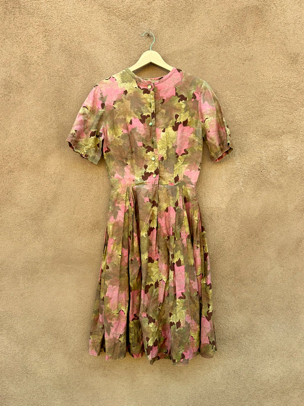 Vintage Beige, Brown, Yellow & Orange Dresses  DESERT MOSS VINTAGE
