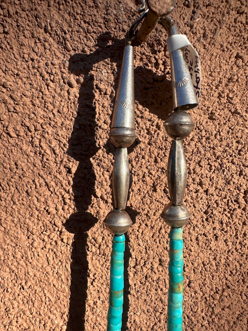 Chunky Onyx, Turquoise & Sterling Necklace (on hold)