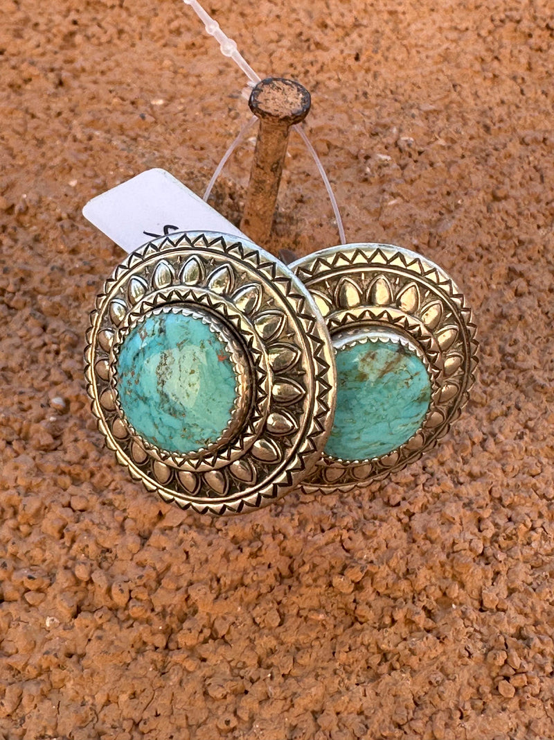 Sterling & Turquoise Cufflinks