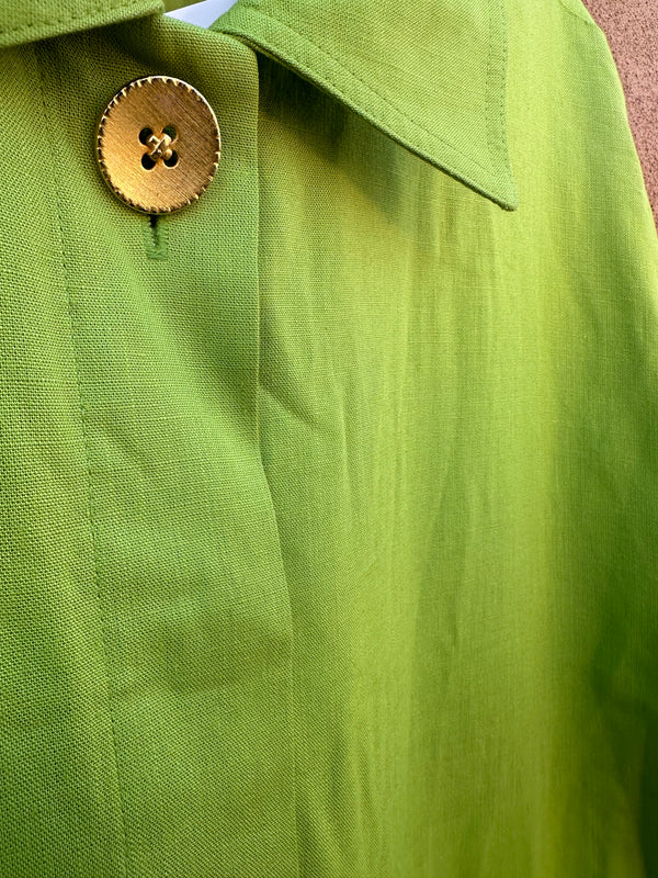 L. Magnin San Francisco Green Box Dress