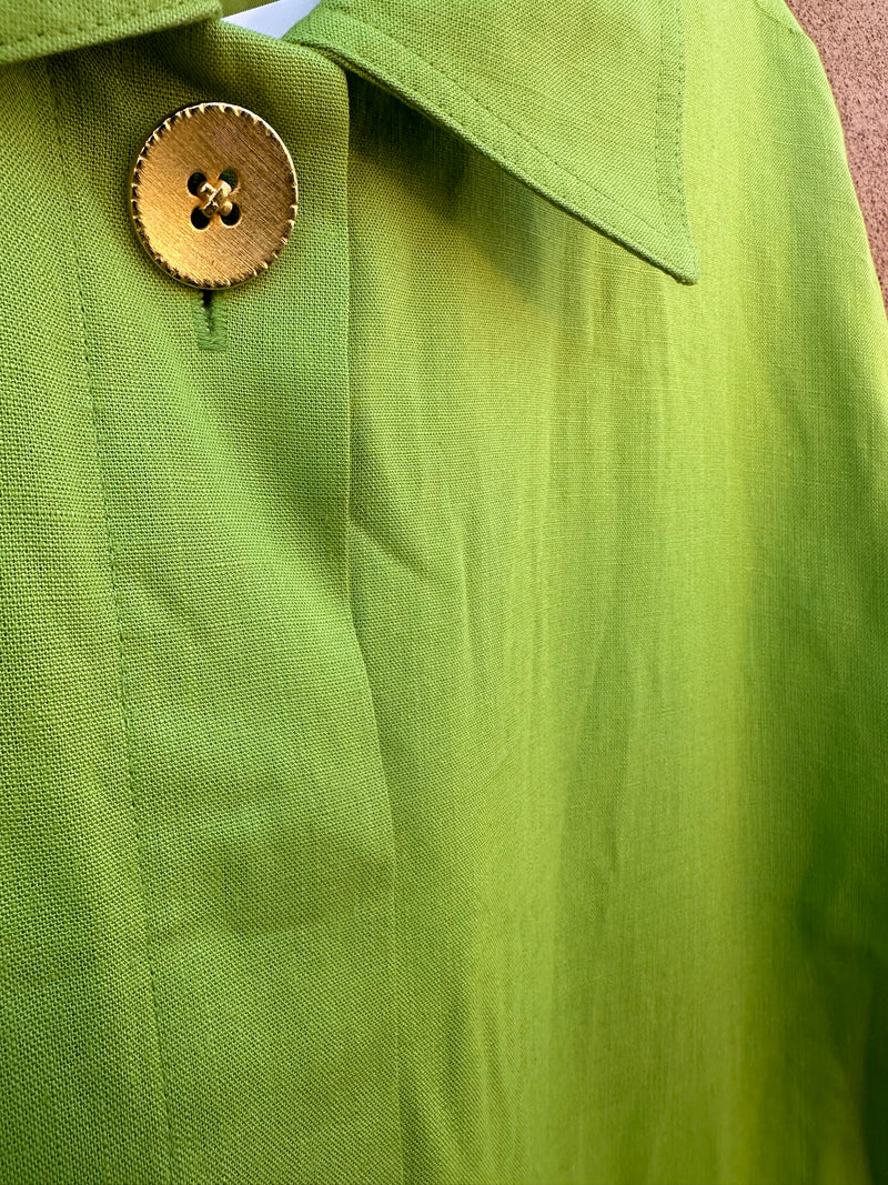 L. Magnin San Francisco Green Box Dress