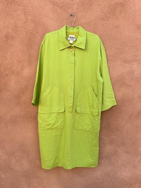 L. Magnin San Francisco Green Box Dress