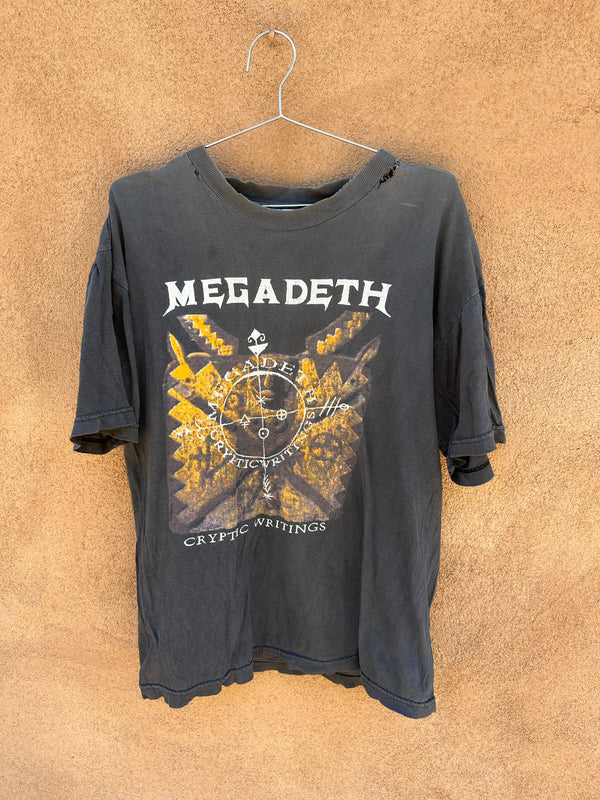 Megadeth Cryptic Writings Tour T-shirt - As is