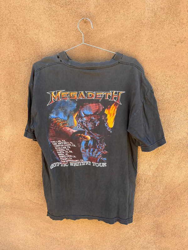Megadeth Cryptic Writings Tour T-shirt - As is