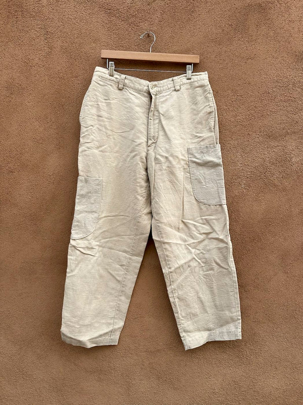 Baggy Ramie & Cotton Summer Pants