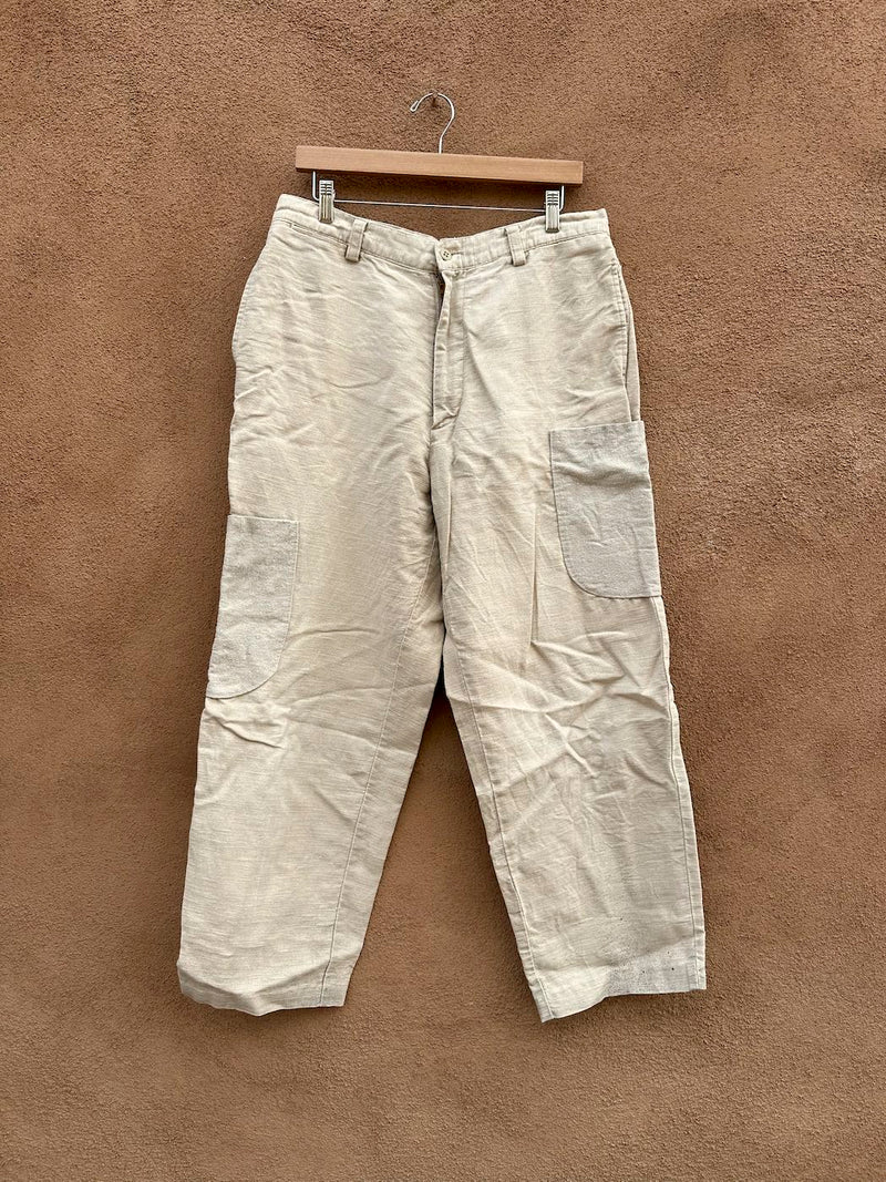 Baggy Ramie & Cotton Summer Pants