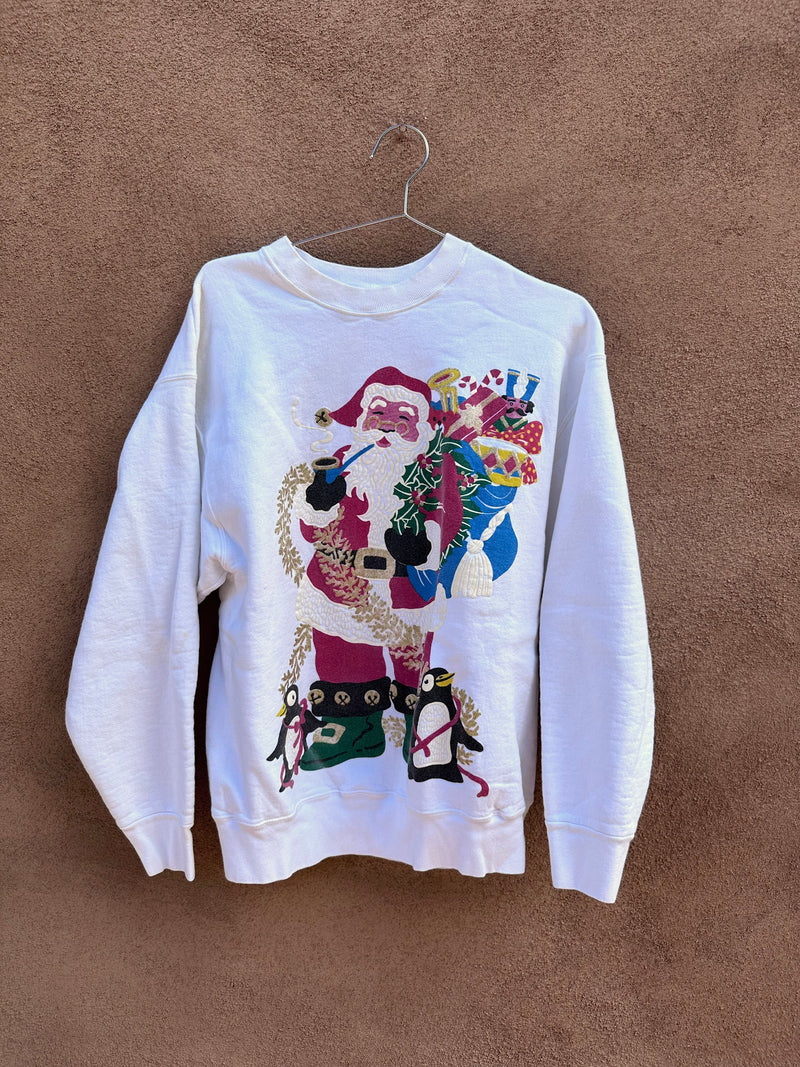 Santa & His Sinister Penguins Sweatshirt