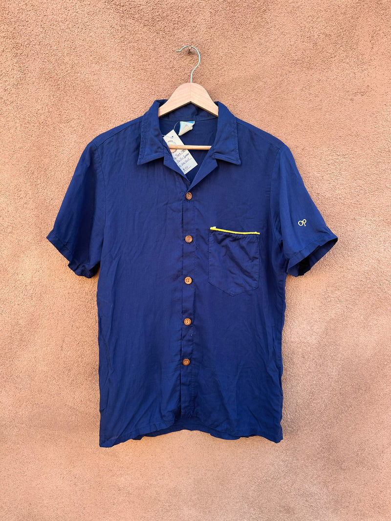 Rare 1980's Ocean Pacific Sunwear Cruise Ship Short Sleeve Shirt