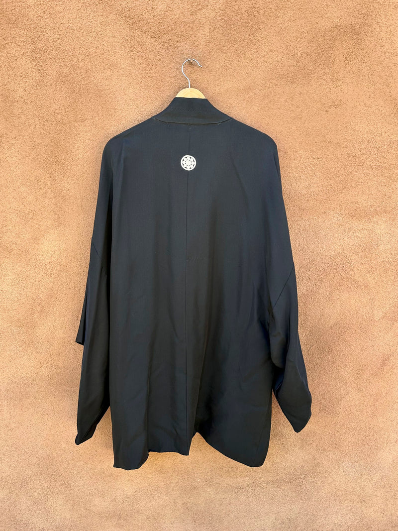 Black Kimono with Silk Lining