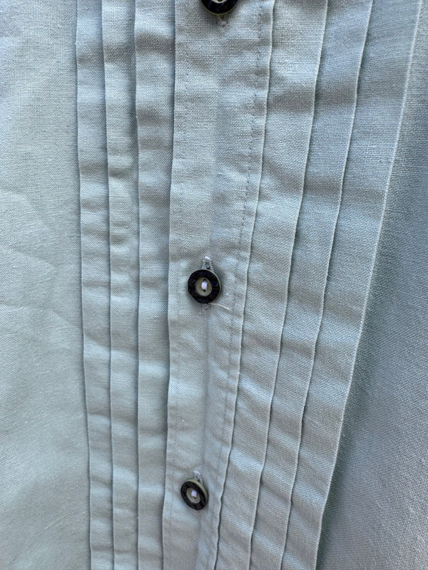 Kunzel Pleated Shirt with Antler Buttons