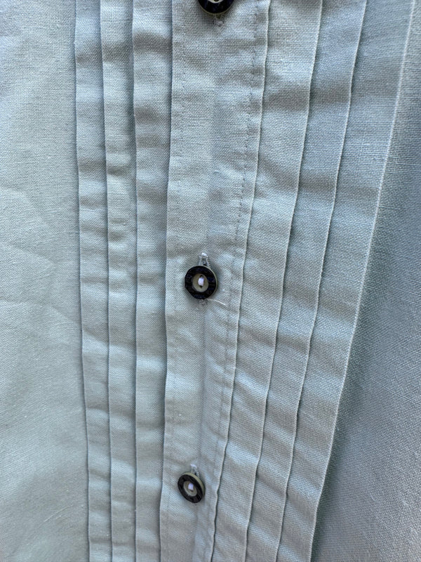 Kunzel Pleated Shirt with Antler Buttons