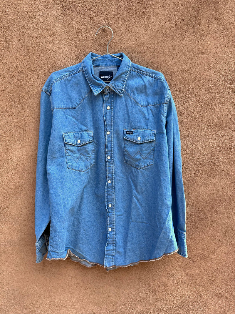 Blue Denim Wrangler Western Shirt