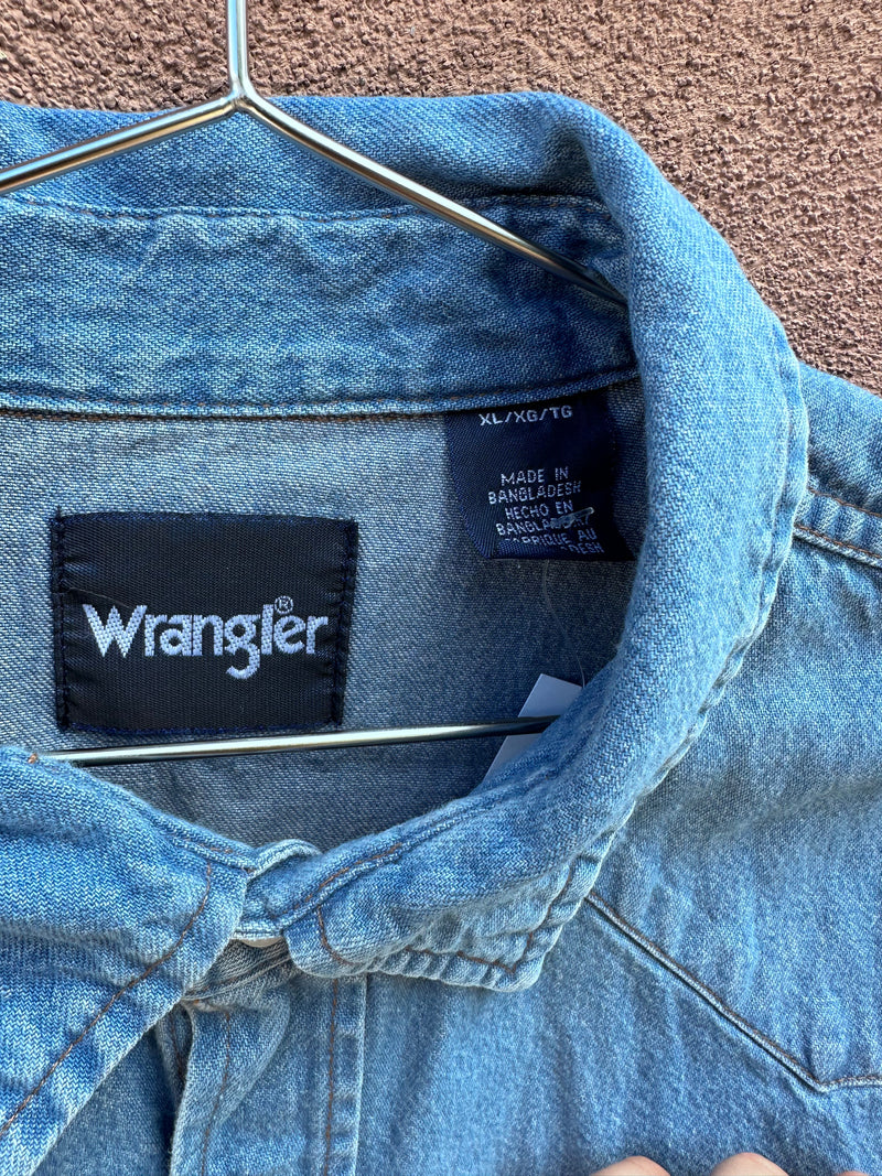 Blue Denim Wrangler Western Shirt