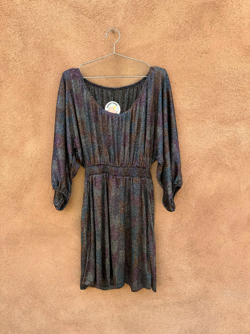 Shimmery Drop Neck Party Dress, large?